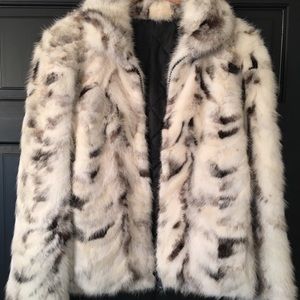 Real fur coat